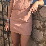 Pull & Bear Corduroy Overall Dress Photo 0