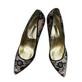 Caparros  Black and Cream Floral Heels Photo 0