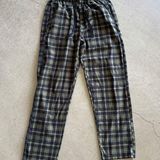 Spyder  / fleece plaid Pajama pants w Comfortable Fit / Black and Green / small Photo 0