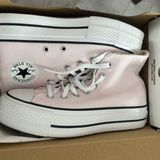 Converse Baby Pink Platform Sneakers Photo 0