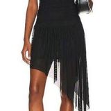 Revolve NWT MORE TO COME Kristen Asymmetrical Dress in Black Photo 0