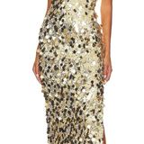 RUNAWAY THE LABEL Gold Sequin Dress Photo 0