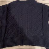 BLANK NYC BLANC NYC navy Cable Knit Sweater Photo 0
