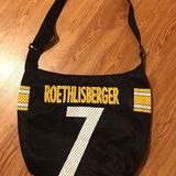 NFL Pittsburgh Steelers Football Jersey Tote Shoulder Bag 7 Roethlisberger READ Photo 0