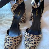 Qupid Leopard Print Mary Jane Pumps Size 5.5   Photo 0