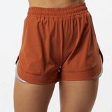 Alphalete  Woman’s Infinity Stride Short W/ Liner - Sour Tangerine, Size Small Photo 0