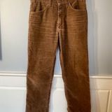Levi's Vintage 519 High Rise Corduroy Jeans White Tag Caramel Brown Size 30 Photo 0