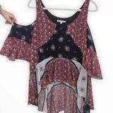 Rebecca Minkoff Cold Shoulder Floral Top Photo 0