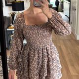 EXPRESS  Cheetah Long Sleeve Romper Photo 0