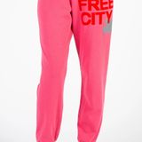 Free City Pink Dove Pull On Jogger Sweatpants Photo 0
