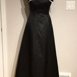 Michaelangelo Cathedral Train Satin Formal Evening Prom Gown Strapless  Vintage Y2k Photo 0