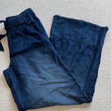 Cloth & Stone  Wide Leg Belted Raw Hem Pants Photo 0