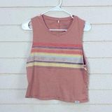 prAna  Brown Striped Tank size S Photo 0
