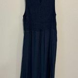 Isabel Maternity  Navy Maxi Dress Size Medium Photo 0