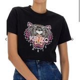 Head Kenzo Paris Tiger Short Sleeved Crewneck T-
Shirt Black Pink Photo 0