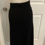 St. John Sport Black Santana Knit Belted Midi Skirt Sz 10 $140 Photo 0