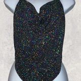 PaperMoon Glitter Backless Halter Top Photo 0