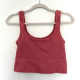 NIKIBIKI Pink Chevron Cropped Tank Top Photo 0