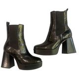 Circus by Sam Edelman Black Punk Stace Flare Heel Platform Chelsea Boot Sz 7.5 Photo 0