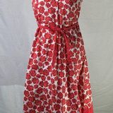 Motherhood Maternity Scoop Neck Red Floral Sundress Size Medium Photo 0