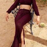 PacSun NWT Storm Reid x Gigi Gauze Split Hem Pants Photo 0