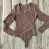 Abercrombie & Fitch Women's Brown Long Sleeve Bodysuit Photo 0