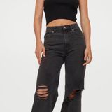 H&M Black Wide Leg Jeans Photo 0