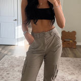 Abercrombie & Fitch Abercrombie Curve Love Cargo Pants Photo 0