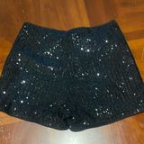 SheIn  Black Sequin Shorts Photo 0