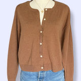 Old Navy  Brown Button-Up Women's Sweater Photo 0