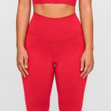 Set Active  Red Sculptflex Set Sports Bra Leggings Matching Set Workout Pilates Photo 0