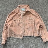 American Eagle outfitters denim Cordaroy soft orange jacket Photo 0