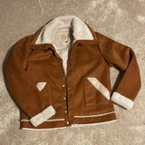 Chaser Faux Fur Tan Faux Suede Jacket Photo 0