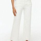 J.Crew Factory Wide Leg Crop Jeans Seashell White Size 28 NWT Photo 0