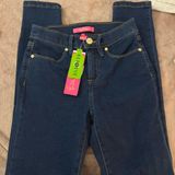 Lilly Pulitzer  dark blue jeans 00 size Photo 0