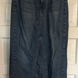 Levi's  Dark Blue Denim Maxi Skirt Photo 0
