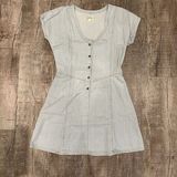 Current/Elliott Current Elliot Denim Dress The Valley Dress In Ice Blue Short Women's Size 1 Photo 0