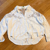 Farm Rio  White Button Down Shirt Photo 0