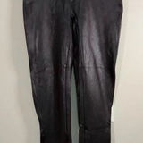 Spanx  Women’s Leggings Pants Stretch Shiny Black Sz Lg 26 x 28 Photo 0