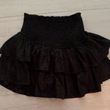 Entro  Skirt Ruffle Tiered Leopard Women’s Medium Pleated Mini Photo 0