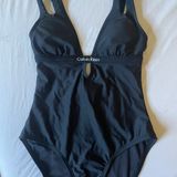 Calvin Klein Black One Piece Swimsuit Photo 0
