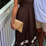 Boutique Brown Waves Maxi Dress Photo 0