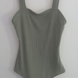 American Eagle sage green bodysuit Photo 0