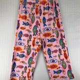 Fresh Produce  Pink Tropical Fish Beach Print Pajama Pants Size Medium Loungewear Photo 0