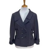 Sandro  Sportswear Peacoat Gray Size M Classic Stealth Wealth Preppy Quiet Luxury Photo 0