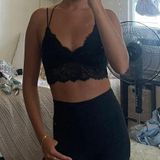 Aerie Black Lace Bralette  Photo 0