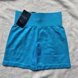 NVGTN Caribbean Blue Camo Seamless Shorts Small NWT Photo 0