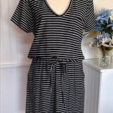 Andrea Jovine Blue & White Striped Dress Weekend by Photo 0