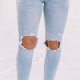 Special A Distressed Skinny Jeans  Photo 0