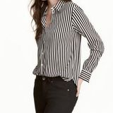 H&M #27 Striped Long sleeve Button down sz Small Photo 0